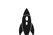icon of rocket. vector 
