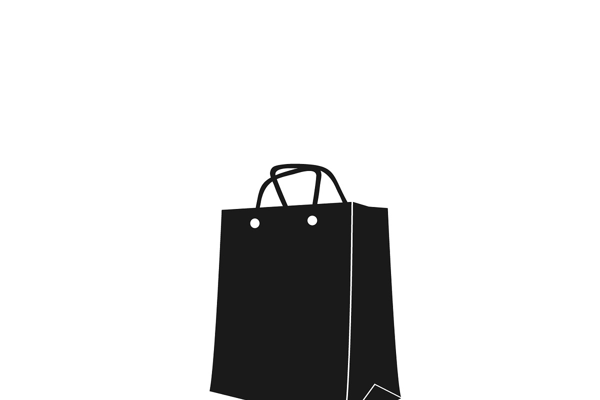 icon of shopping bag. vector  in Illustrations - product preview 8
