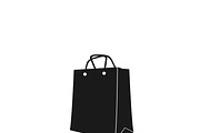 icon of shopping bag. vector 