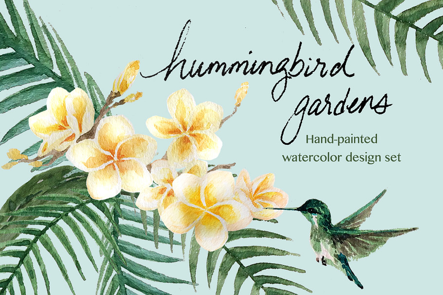 Hummingbird Gardens - Watercolor Set
