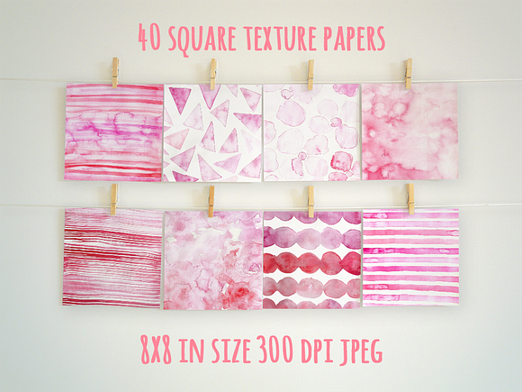 Sweet Love Watercolor Collection in Textures - product preview 7