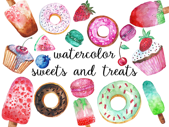 Sweet Love Watercolor Collection in Textures - product preview 14