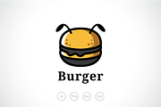 Bee Burger Logo Template