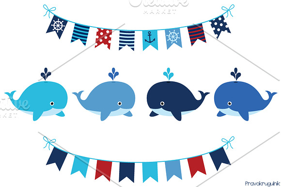 Boy nautical clipart set in Illustrations - product preview 2