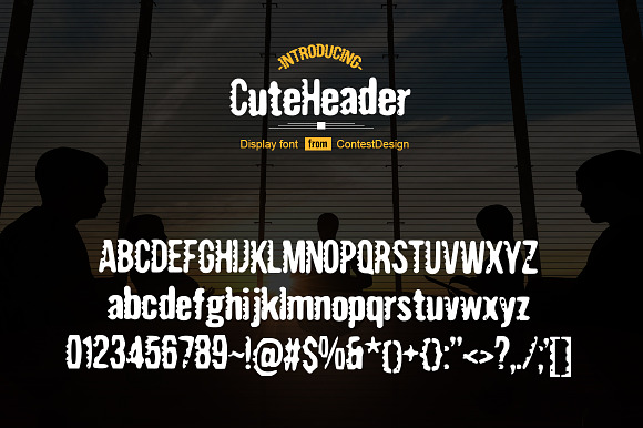 Cute Header Display Font in Display Fonts - product preview 4