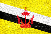 Brunei Grunge Flag
