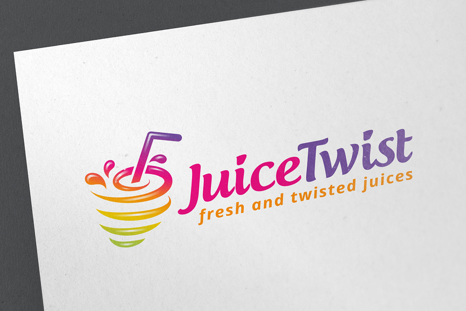 Juice Twist Logo in Logo Templates - product preview 8