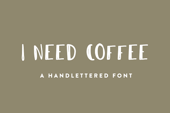 I Need Coffee Font in Display Fonts - product preview 3