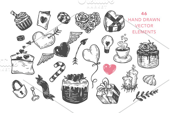 Valentine's Day. Vector Collection. in Illustrations - product preview 1