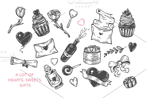 Valentine's Day. Vector Collection. in Illustrations - product preview 2