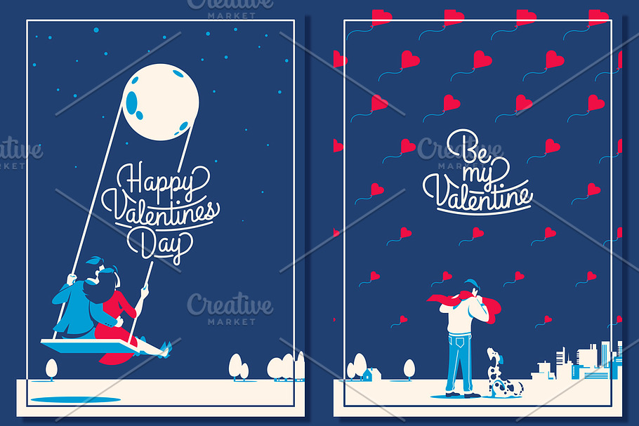 5 Valentine's Day Romantic Cards in Illustrations - product preview 8