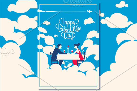 5 Valentine's Day Romantic Cards in Illustrations - product preview 2
