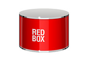 Shiny gloss red box
