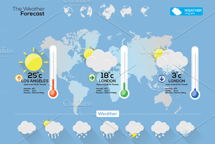 Weather Infographic #2 in Presentation Templates - product preview 8