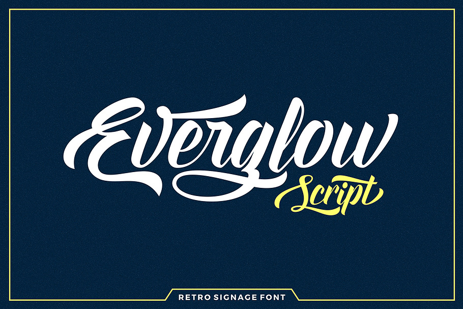 Everglow Script in Script Fonts - product preview 8