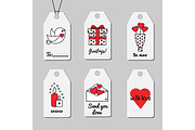 Printable romantic gift tags