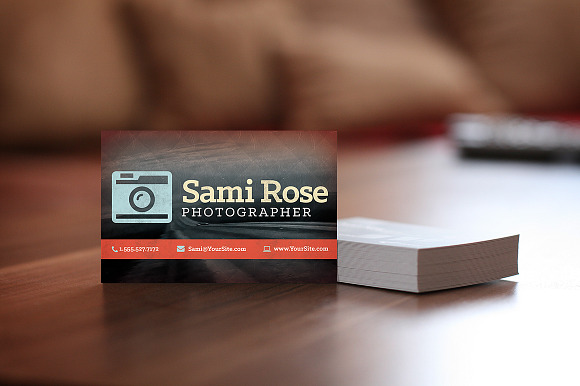 Vintage Photography Business Cards in Business Card Templates - product preview 3