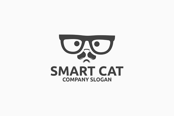 Smart Cat in Logo Templates - product preview 1