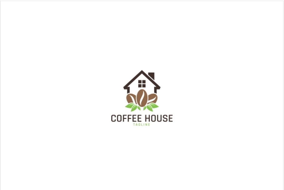 Coffee Cafe House Logo Template in Logo Templates - product preview 8