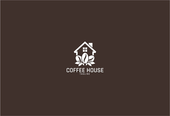 Coffee Cafe House Logo Template in Logo Templates - product preview 1