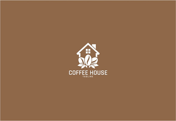 Coffee Cafe House Logo Template in Logo Templates - product preview 2