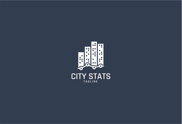 City Market Stats Logo Template in Logo Templates - product preview 2