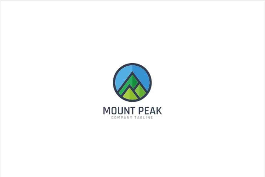 Mount Peak Logo Template in Logo Templates - product preview 8