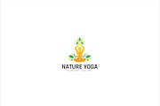 Nature Yoga Logo Template