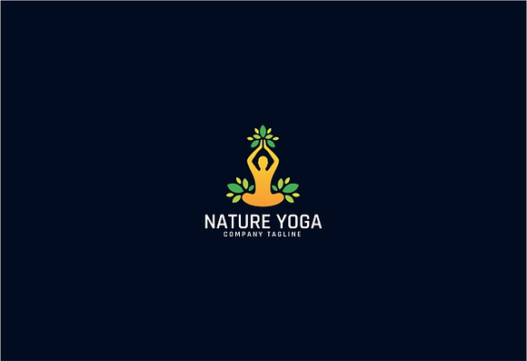 Nature Yoga Logo Template in Logo Templates - product preview 1