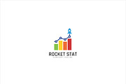 Rocket Statistic Logo Template