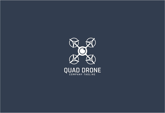 Quadro Drone Logo Template in Logo Templates - product preview 2