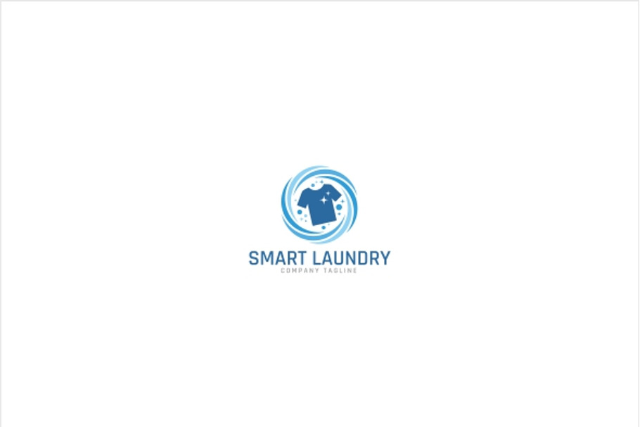 Smart Laundry Service Logo Template in Logo Templates - product preview 8