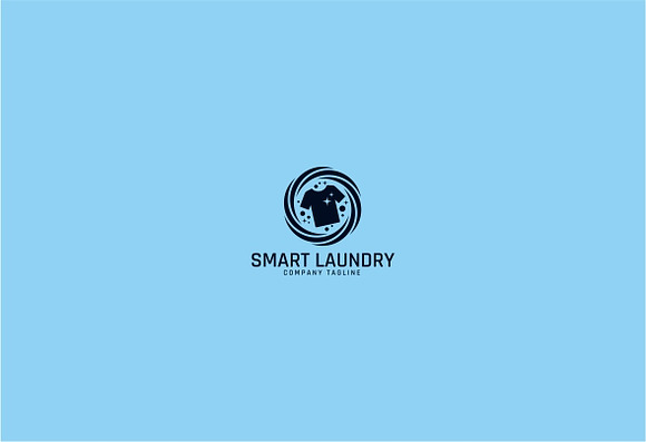 Smart Laundry Service Logo Template in Logo Templates - product preview 1