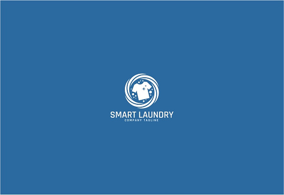 Smart Laundry Service Logo Template in Logo Templates - product preview 2