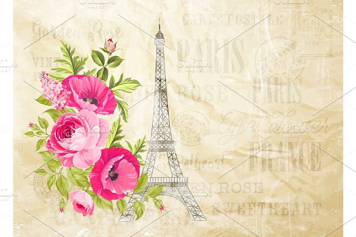 Eiffel tower simbol. in Illustrations - product preview 8