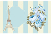 Eiffel tower post card.