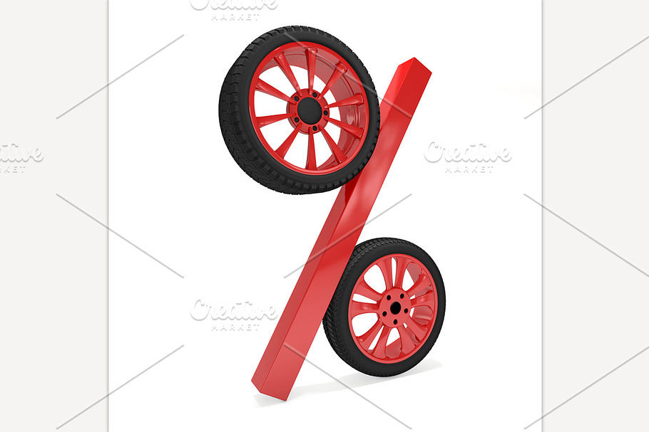 Car Wheel Sale  in Illustrations - product preview 8
