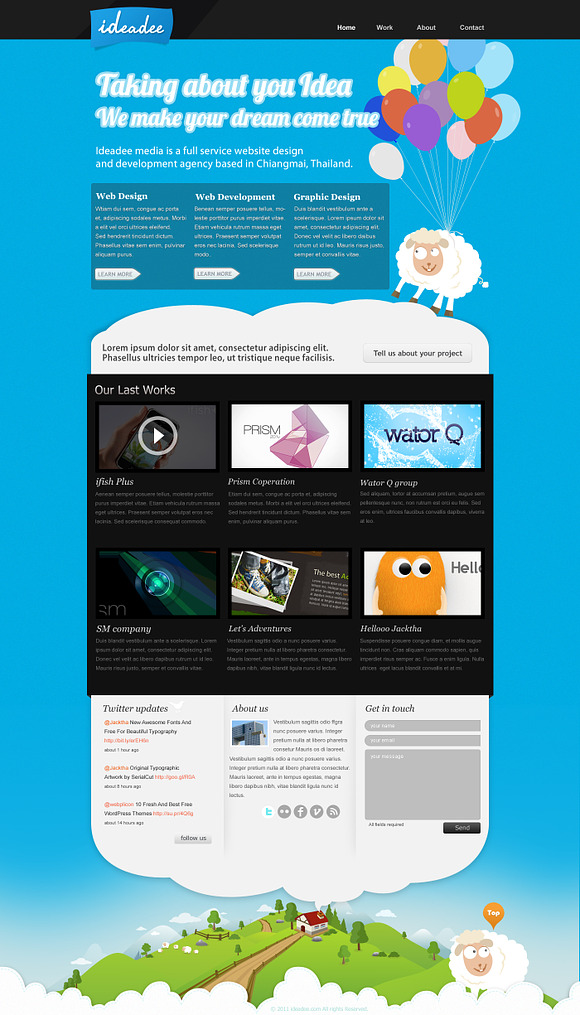 Ideadee - PSD Template in Website Templates - product preview 2
