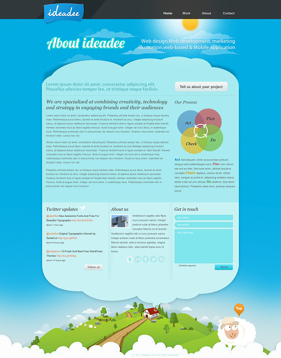Ideadee - PSD Template in Website Templates - product preview 3