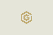 Abstract letter G vector logotype. Line hexagon creative simple logo design template. Universal geometric symbol font icon.