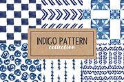Indigo Hand Drawn Pattern