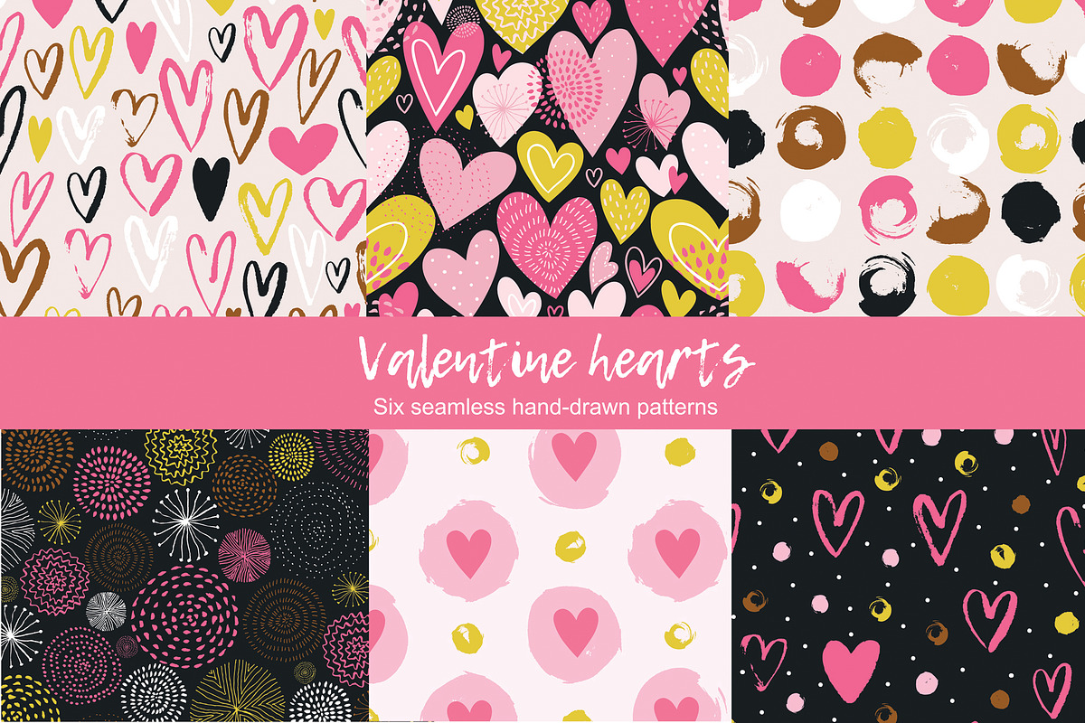 Valentine hearts collection  in Patterns - product preview 8