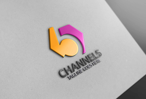 Channel 5 Logo in Logo Templates - product preview 2