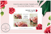 Red Roses Postcard Flyer Template
