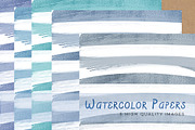 Blue Watercolour Papers