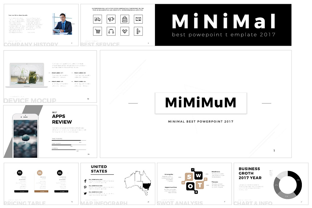 Minimum Powerpoint Template in PowerPoint Templates - product preview 8