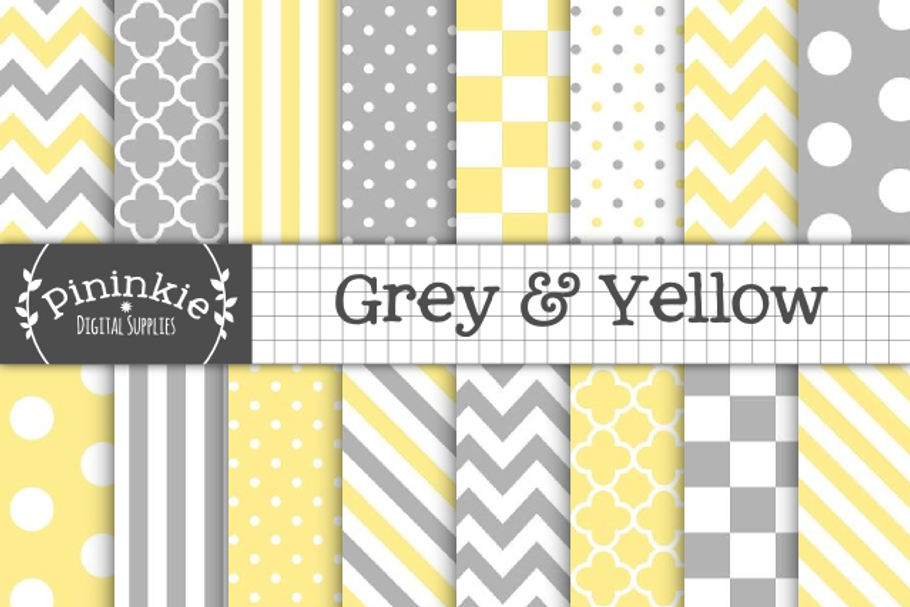 Grey & Yellow in Patterns - product preview 8