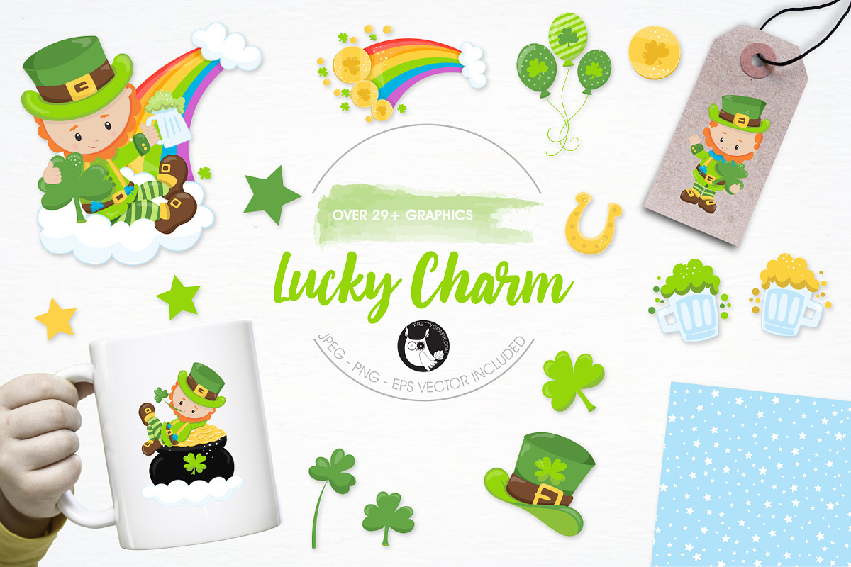 St-Patrick's illustration pack in Illustrations - product preview 8