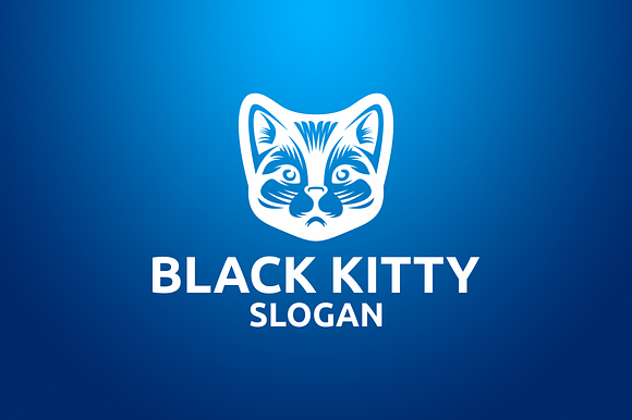 Black Kitty in Logo Templates - product preview 2