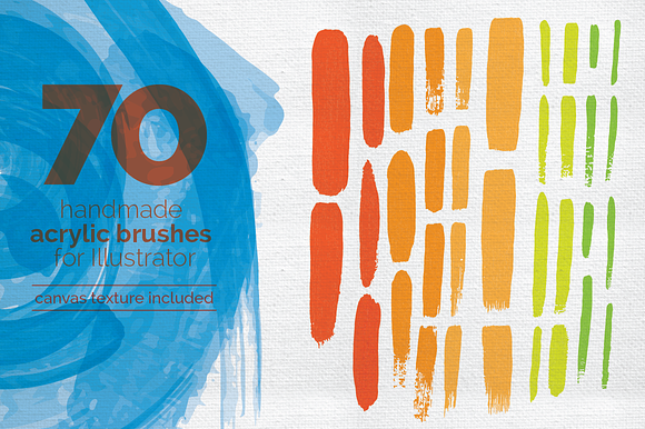 Handmade Acrylic Brush Set in Photoshop Brushes - product preview 2